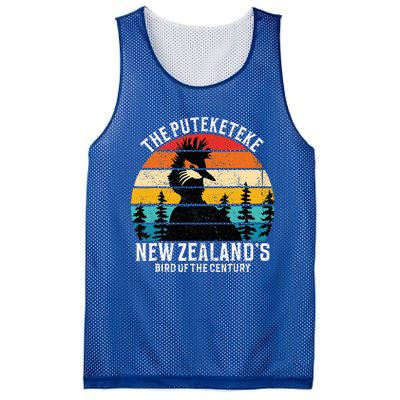 Funny Puteketeke New Zealand's Bird Of The Century Vintage  Mesh Reversible Basketball Jersey Tank