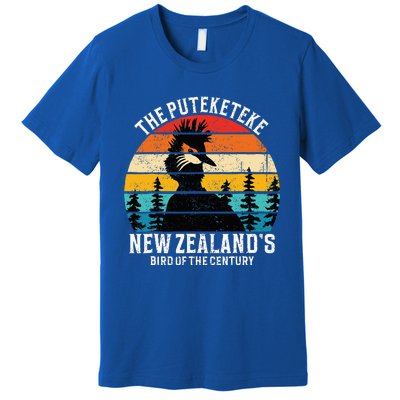 Funny Puteketeke New Zealand's Bird Of The Century Vintage  Premium T-Shirt