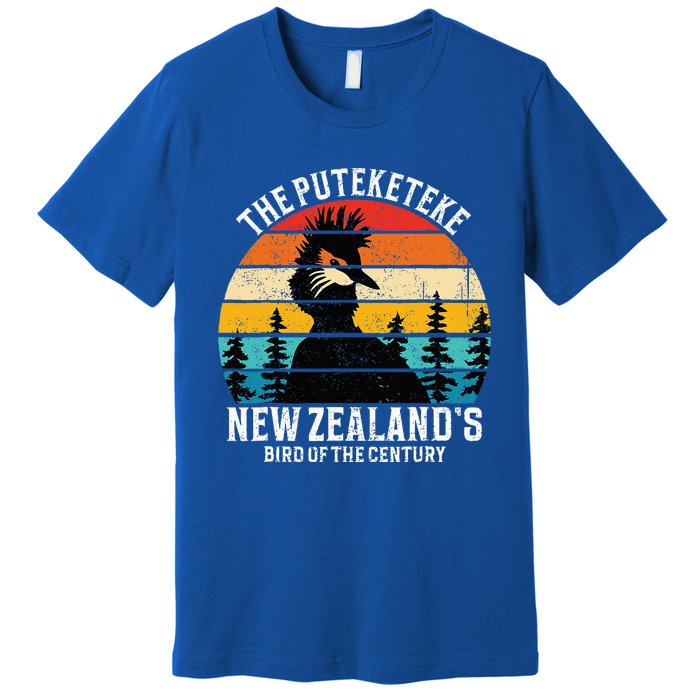 Funny Puteketeke New Zealand's Bird Of The Century Vintage  Premium T-Shirt