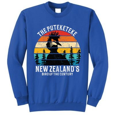 Funny Puteketeke New Zealand's Bird Of The Century Vintage  Tall Sweatshirt