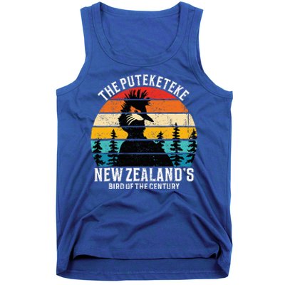 Funny Puteketeke New Zealand's Bird Of The Century Vintage  Tank Top