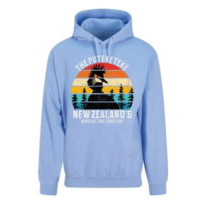 Funny Puteketeke New Zealand's Bird Of The Century Vintage  Unisex Surf Hoodie