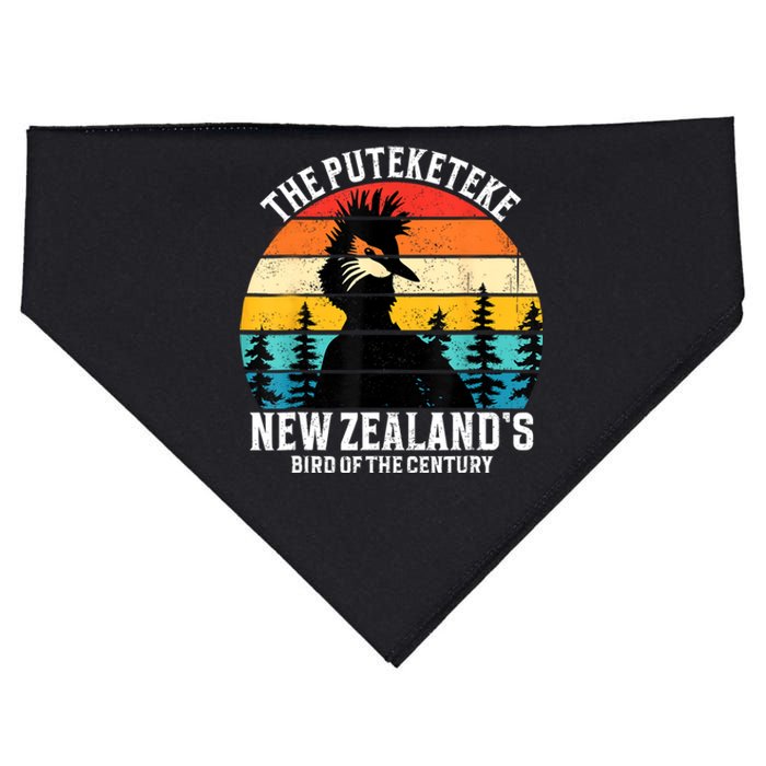 Funny Puteketeke New ZealandS Bird Of The Century Vintage USA-Made Doggie Bandana