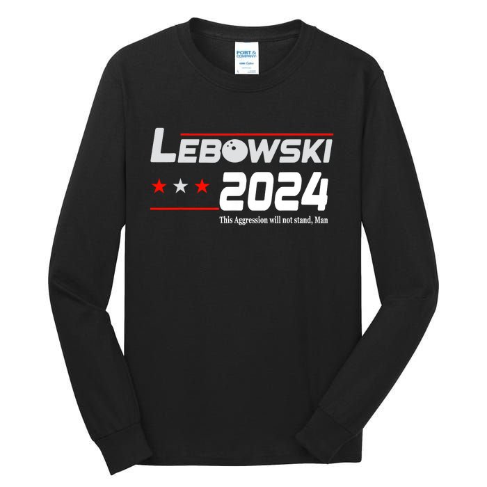 Funny Political Name Lebowski Political Election Vote 2024 Tall Long Sleeve T-Shirt