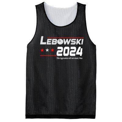 Funny Political Name Lebowski Political Election Vote 2024 Mesh Reversible Basketball Jersey Tank