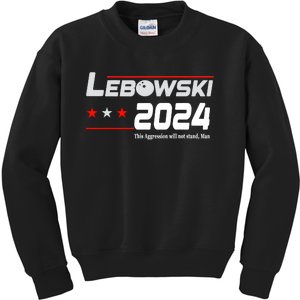 Funny Political Name Lebowski Political Election Vote 2024 Kids Sweatshirt