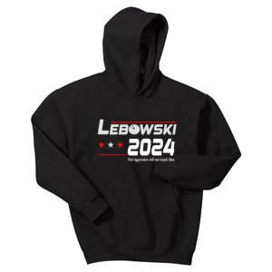 Funny Political Name Lebowski Political Election Vote 2024 Kids Hoodie