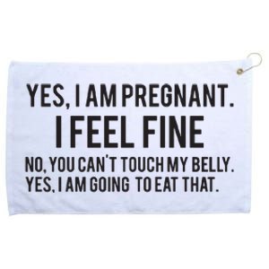 Funny Pregnancy New Mom To Be Gift Grommeted Golf Towel