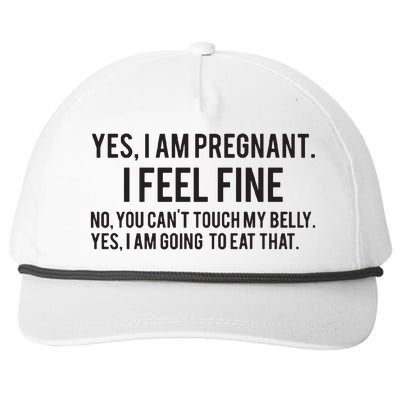 Funny Pregnancy New Mom To Be Gift Snapback Five-Panel Rope Hat