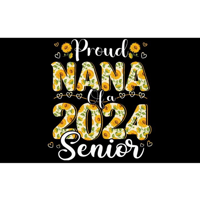 Funny Proud Nana Of A 2024 Graduate Class of 24 Bumper Sticker