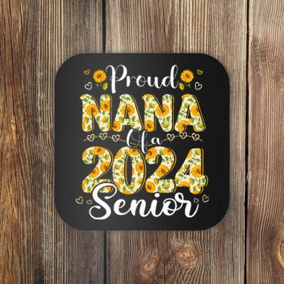 Funny Proud Nana Of A 2024 Graduate Class of 24 Coaster