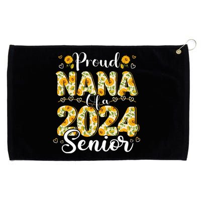 Funny Proud Nana Of A 2024 Graduate Class of 24 Grommeted Golf Towel