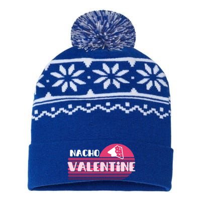 Funny Puns Nachos Valentines February Lover Teen Chic Gift USA-Made Snowflake Beanie