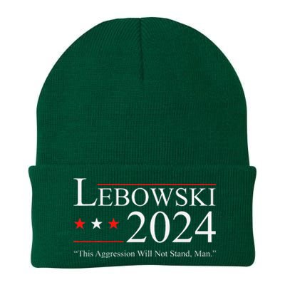 Funny Political Name Lebowski Political Election Vote 2024 Knit Cap Winter Beanie