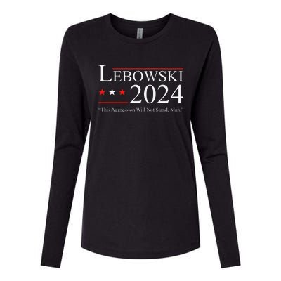 Funny Political Name Lebowski Political Election Vote 2024 Womens Cotton Relaxed Long Sleeve T-Shirt