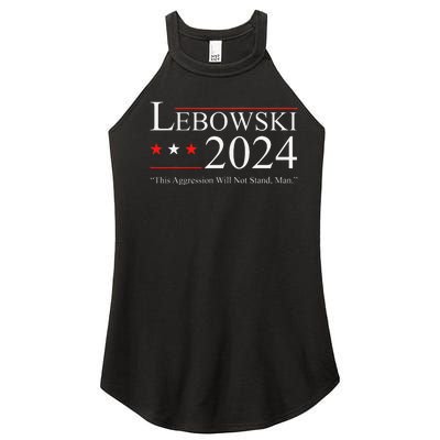 Funny Political Name Lebowski Political Election Vote 2024 Women's Perfect Tri Rocker Tank