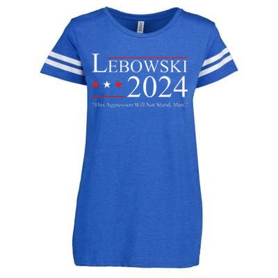 Funny Political Name Lebowski Political Election Vote 2024 Enza Ladies Jersey Football T-Shirt