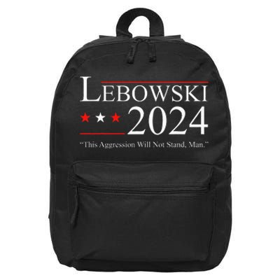 Funny Political Name Lebowski Political Election Vote 2024 16 in Basic Backpack