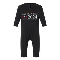 Funny Political Name Lebowski Political Election Vote 2024 Infant Fleece One Piece