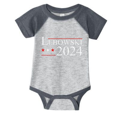 Funny Political Name Lebowski Political Election Vote 2024 Infant Baby Jersey Bodysuit