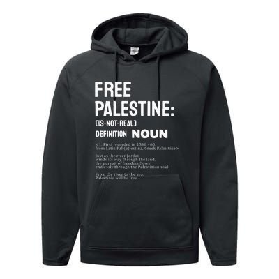 Free Palestine Narcissistic Psychopath Performance Fleece Hoodie