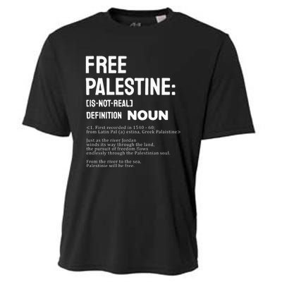 Free Palestine Narcissistic Psychopath Cooling Performance Crew T-Shirt