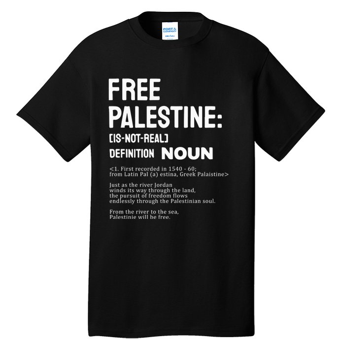 Free Palestine Narcissistic Psychopath Tall T-Shirt