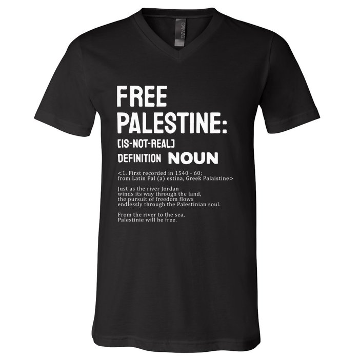 Free Palestine Narcissistic Psychopath V-Neck T-Shirt