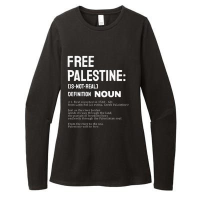 Free Palestine Narcissistic Psychopath Womens CVC Long Sleeve Shirt