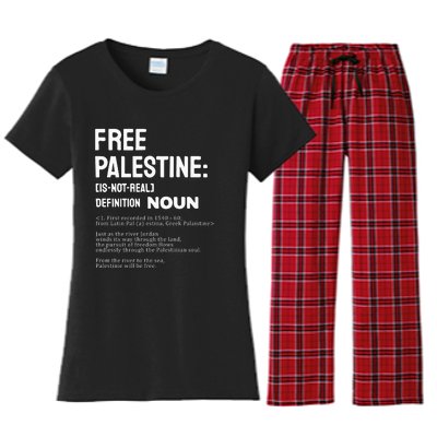 Free Palestine Narcissistic Psychopath Women's Flannel Pajama Set