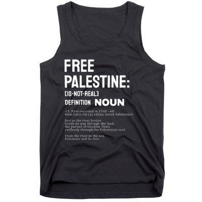 Free Palestine Narcissistic Psychopath Tank Top