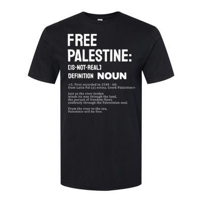 Free Palestine Narcissistic Psychopath Softstyle CVC T-Shirt