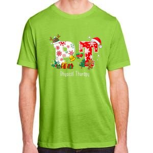 Funny Pt Nurse Physical Therapy Santa Christmas Pajama Gift Adult ChromaSoft Performance T-Shirt