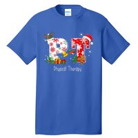 Funny Pt Nurse Physical Therapy Santa Christmas Pajama Gift Tall T-Shirt