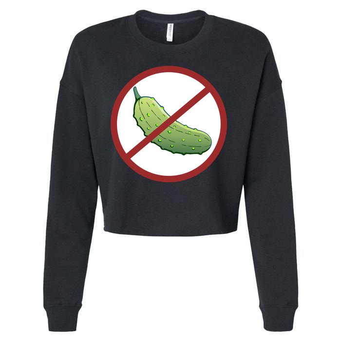 Fun Pickleball, No Pickle, Pickleball For Life Cropped Pullover Crew