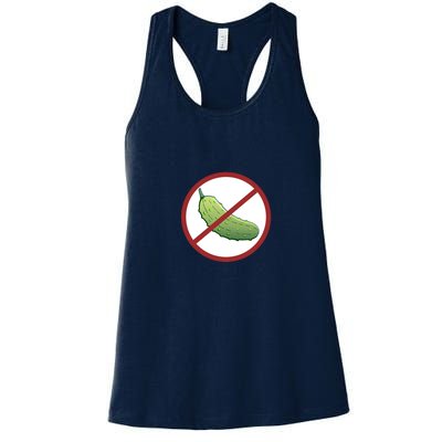 Fun Pickleball, No Pickle, Pickleball For Life Women's Racerback Tank