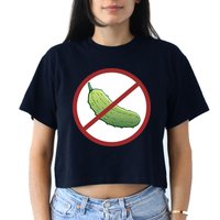 Fun Pickleball, No Pickle, Pickleball For Life Crop Top