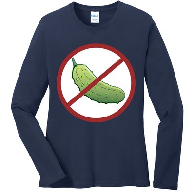 Fun Pickleball, No Pickle, Pickleball For Life Ladies Long Sleeve Shirt