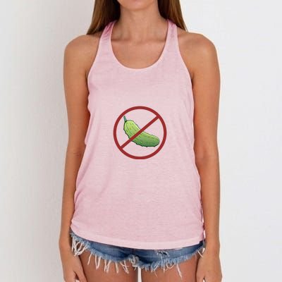 Fun Pickleball, No Pickle, Pickleball For Life Women's Knotted Racerback Tank