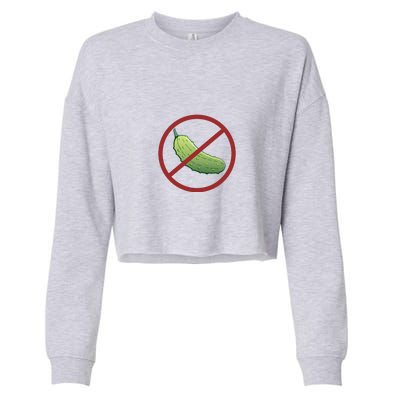 Fun Pickleball, No Pickle, Pickleball For Life Cropped Pullover Crew