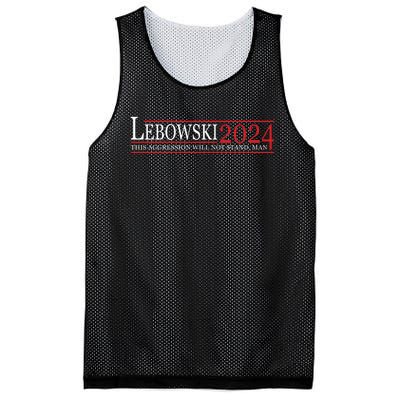 Funny Political Name Lebowski Political Election Vote 2024 Mesh Reversible Basketball Jersey Tank