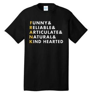 Frank Personalized Name Tall T-Shirt