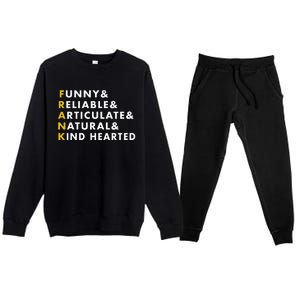 Frank Personalized Name Premium Crewneck Sweatsuit Set