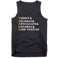 Frank Personalized Name Tank Top