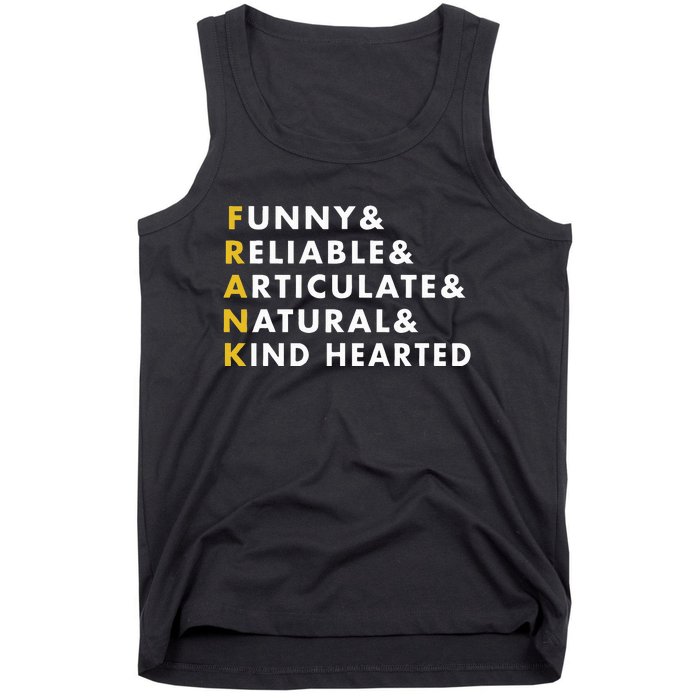 Frank Personalized Name Tank Top