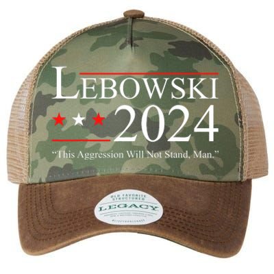 Funny Political Name Lebowski Political Election Vote 2024 Funny Legacy Tie Dye Trucker Hat