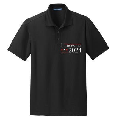 Funny Political Name Lebowski Political Election Vote 2024 Funny Dry Zone Grid Polo