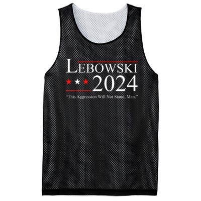 Funny Political Name Lebowski Political Election Vote 2024 Funny Mesh Reversible Basketball Jersey Tank