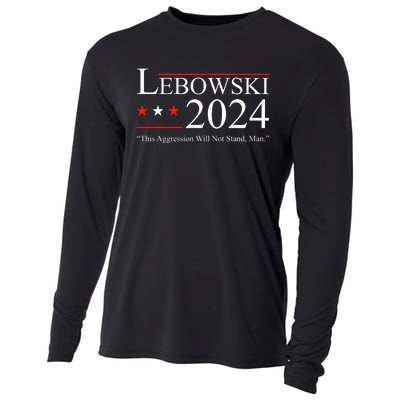 Funny Political Name Lebowski Political Election Vote 2024 Funny Cooling Performance Long Sleeve Crew