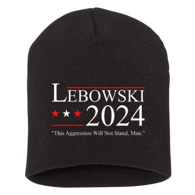 Funny Political Name Lebowski Political Election Vote 2024 Funny Short Acrylic Beanie